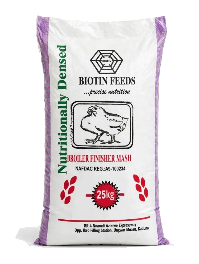 Biotin Feeds Broiler Finisher Mash bag