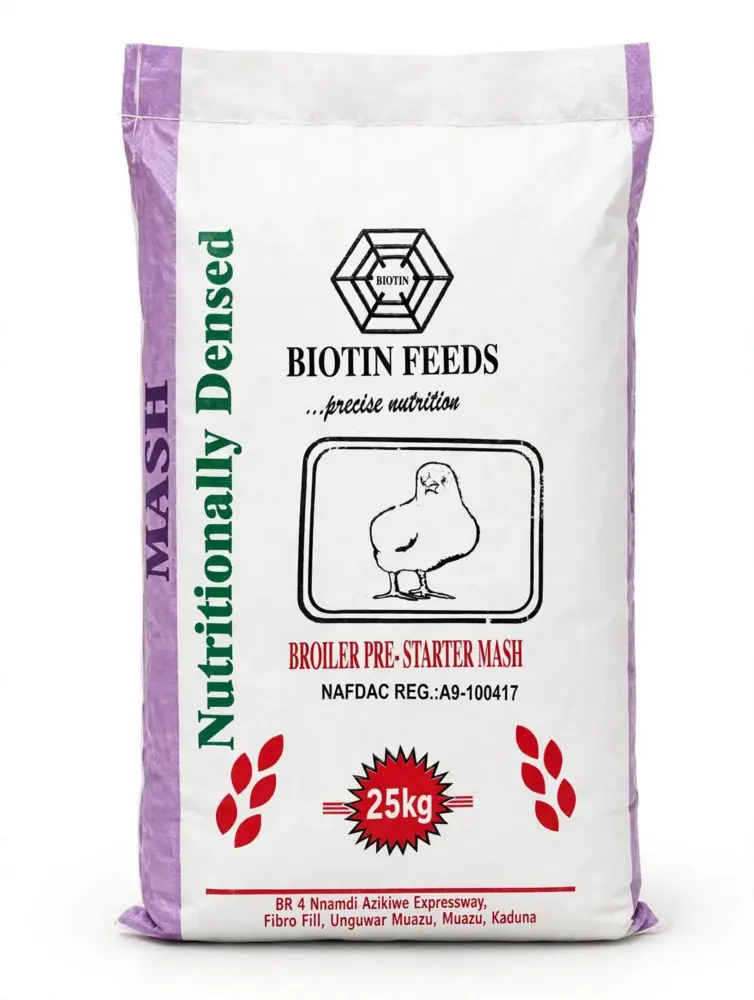 Biotin Feeds Broiler Pre-Starter Mash bag